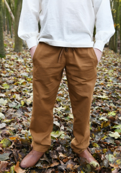 Einfache Mittelalter-Hose Hagen -   beigebraun