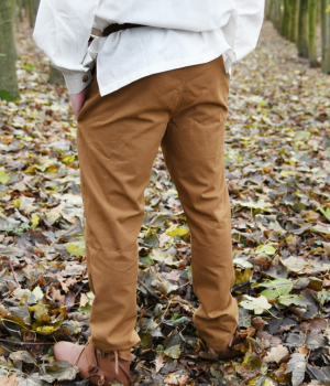 Preview: Einfache Mittelalter-Hose Hagen -   beigebraun