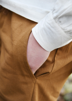 Preview: Einfache Mittelalter-Hose Hagen -   beigebraun