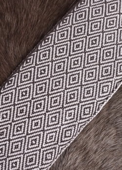 Preview: Wikinger Wadenwickel - Diamantköperband, 7 m lang  - braun/natur