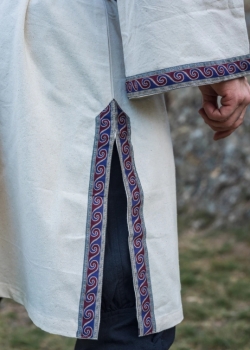 Preview: Tunika mit Bordüre "Halvor" - natur