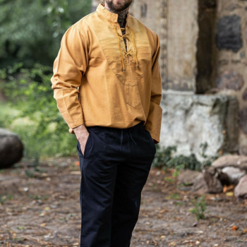 Preview: Mittelalterhemd  Ansbert -  honigbraun