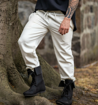 Preview: Mittelalter-Hose mit Gummizug "Veit" - natur