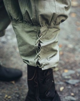 Preview: Wikingerhose mit Beinschnürung "Magnus" - hanffarben