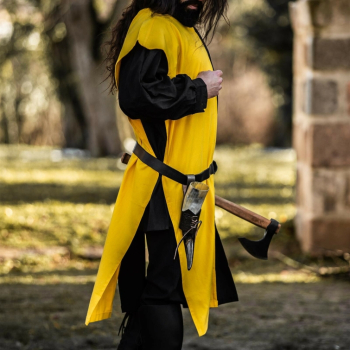 Preview: Zweifarbiger Waffenrock "Frederick" - schwarz/gelb