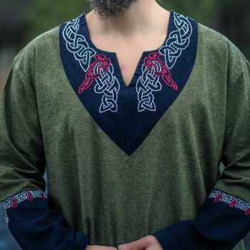 Wikinger Tunika Freydis  -  olive