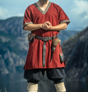 Wikinger Tunika kurzam "Loki"  -  rot