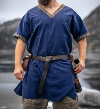 Wikinger Tunika kurzam "Loki" -  blau