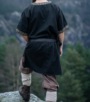 Preview: Wikinger Tunika kurzam "Loki"  -  schwarz