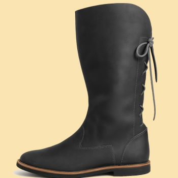 Wikingerstiefel "Tyra"  - Schwarz