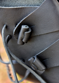 Preview: Frühmittelalter Schuhe - Typ Jorvik - schwarz