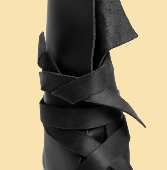 Preview: Haithabu Stiefel aus Nubukleder "Floki" - schwarz