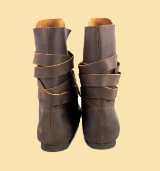 Preview: Haithabu Stiefel aus Nubukleder "Floki"  -  Braun