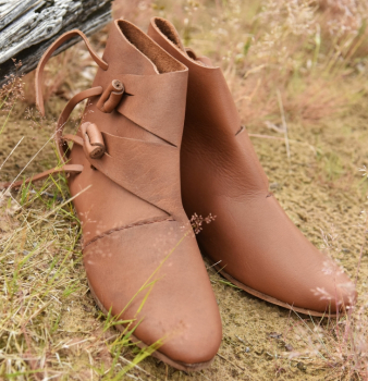 Frühmittelalter Schuhe, Typ Jorvik - braun