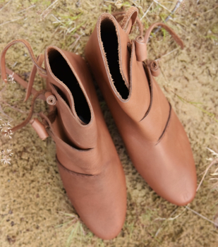 Preview: Frühmittelalter Schuhe, Typ Jorvik - braun