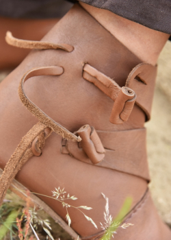 Preview: Frühmittelalter Schuhe, Typ Jorvik - braun