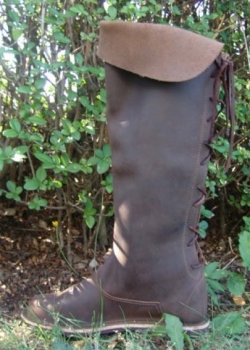 Preview: Wikingerstiefel "Tyra"   -  Braun