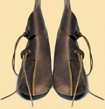 Preview: Wikingerstiefel "Joar"   -  Braun