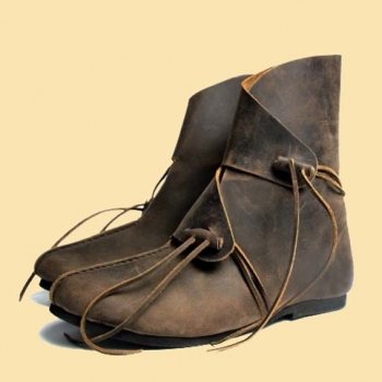 Preview: Wikingerstiefel "Joar"   -  Braun