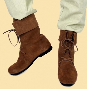 Preview: Mittelalter-Stiefel - Aurin - Stulpe - Braun