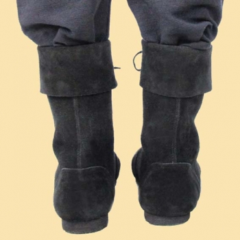 Preview: Mittelalter-Stiefel - Aurin - Stulpe - schwarz