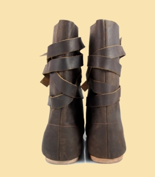 Preview: Haithabu Stiefel mit Ledersohle "Sjur" - braun