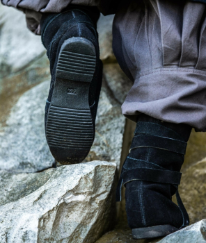 Preview: Haithabu-Stiefel aus Wildleder "Magne"  - schwarz