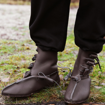 Wikinger Halbstiefel -  dunkelbraun