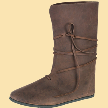 Wikinger Stiefel mit Schnürung -  braun