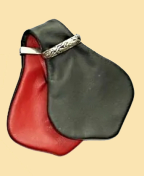 Geldkatze - Beutelbörse - grün-rot