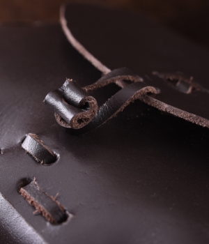 Mittelalter-Ledertasche  - Dunkelbraun