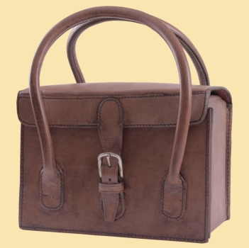 Patronentasche aus Leder  -  mit Henkel