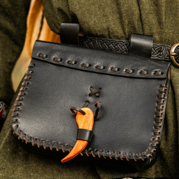 Preview: Mittelalter Leder Gürteltasche 