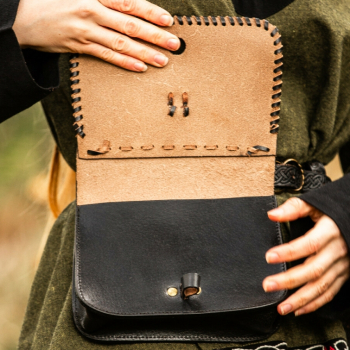 Preview: Mittelalter Leder Gürteltasche 
