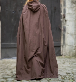 Preview: Mittelalter Umhang mit Stickerei "Erna"  - braun