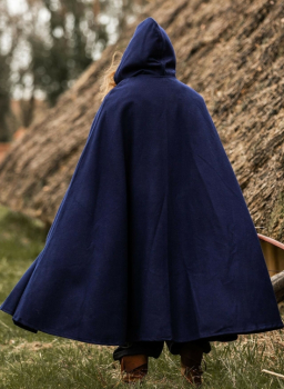 Preview: Wollumhang mit Wolfsschließe "Tjark"  - blau