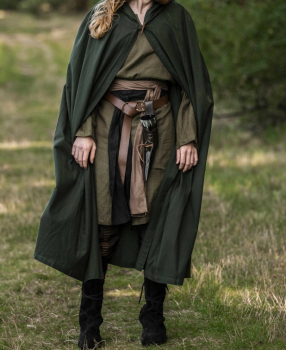 Mittelalter Umhang Johannes -  grün
