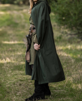 Preview: Mittelalter Umhang Johannes -  grün