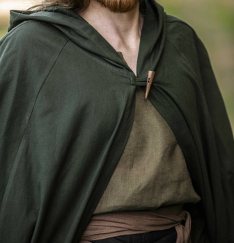 Preview: Mittelalter Umhang Johannes -  grün