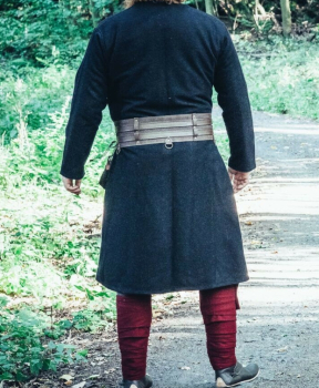 Preview: Woll-Klappenrock "Balder" -  schwarz