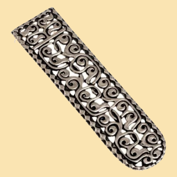 Awarisches Riemenende von Vrap - Durchbrochen  -  versilbert