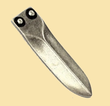 Preview: Alamannische Gürtelgarnitur für 2 cm - sillberfarben