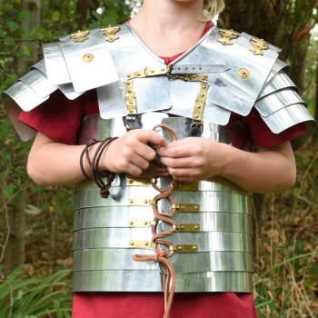 Preview: Lorica Segmentata Junior  -  Kinder-Römerrüstung -  Aluminium