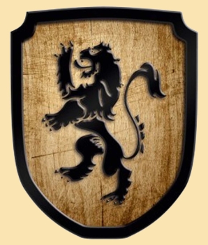 Löwe  -  natur  -    Wappenschild