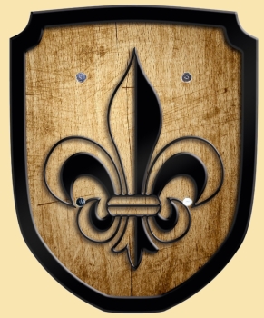 Lilie  -  natur  -  Wappenschild
