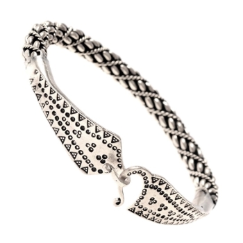Wikinger-Armring - Malvik - Frau - versilbert
