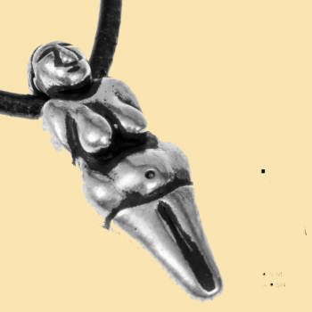 Amulett Venus von Vestonice - versilbert
