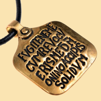 Römischer Sklaven-Anhänger - Bronze