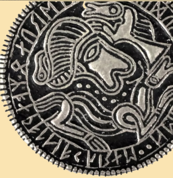 Preview: Brakteat von Tjurkö aus Zamakguss  - Silber