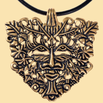 Großer Anhänger  "Grüner Mann" - Bronze